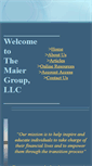 Mobile Screenshot of maiergroupllc.com